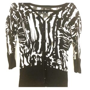 Zebra print cardigan